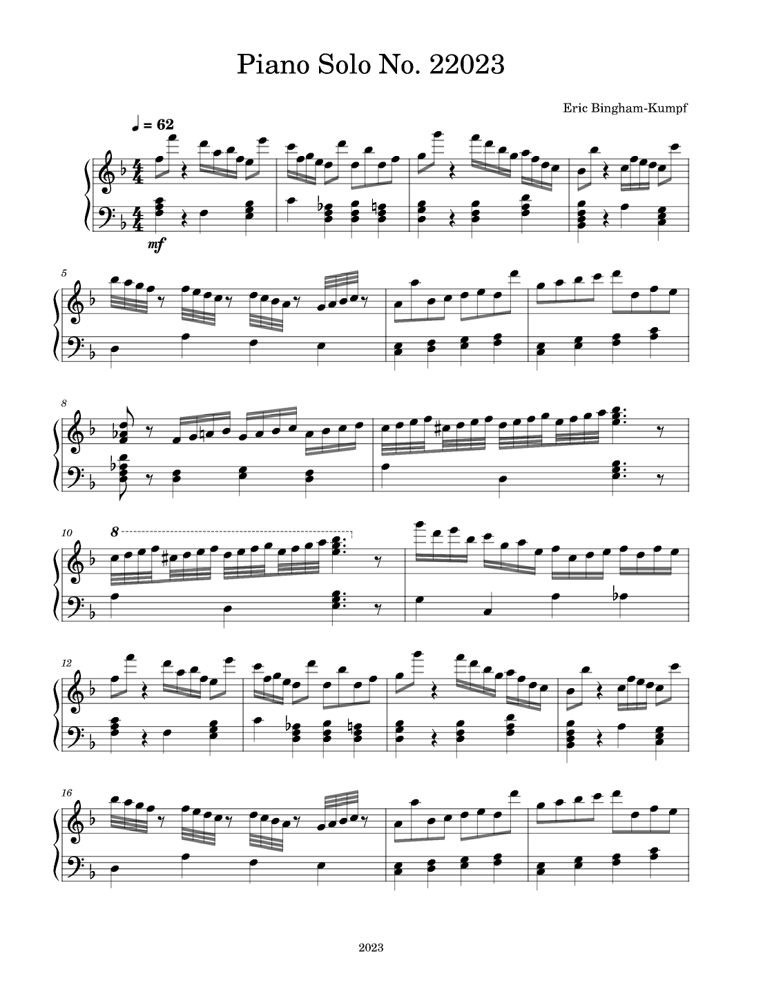 Piano Solo No. 22023
