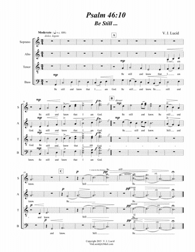 Psalm 46:10 Be Still...