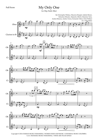 My Only One (no Hay Nadie Mas) (arr. Ottirb Sage)