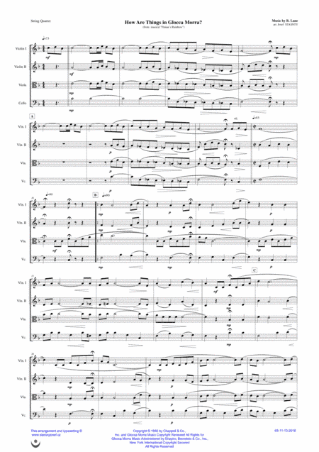 How Are Things In Glocca Morra (arr. Josef Štastný)