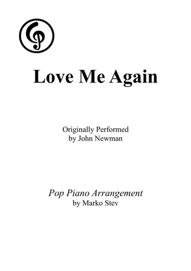 Love Me Again (arr. Marko Stev)