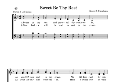 Sweet Be Thy Rest
