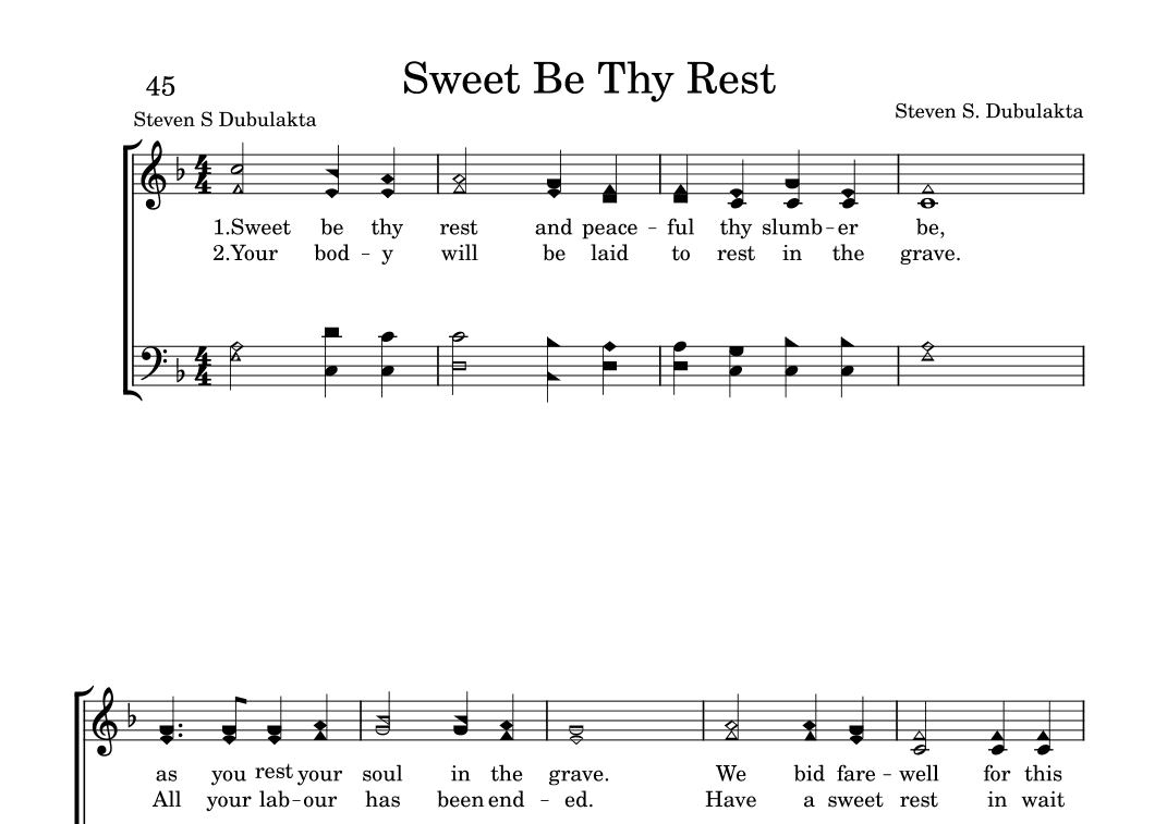 Sweet Be Thy Rest