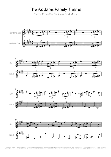 Addams Family Theme (arr. Ygor Nunes)