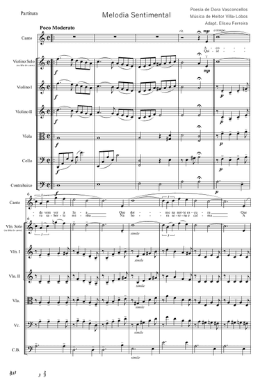 Melodia Sentimental (Sentimental Melody) (arr. Eliseu Ferreira)