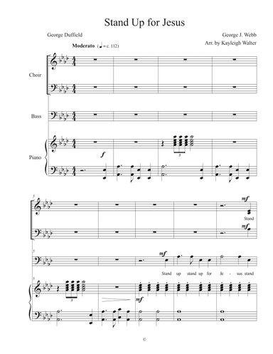 Stand Up for Jesus (arr. Kayleigh Walter)