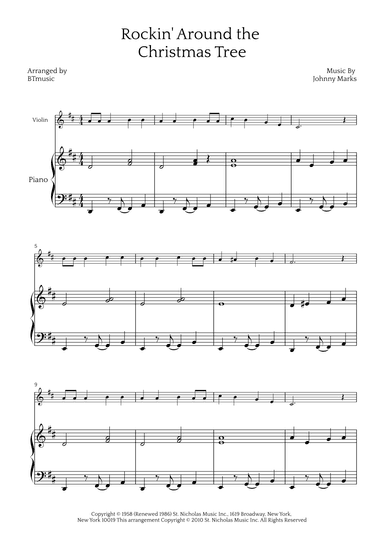 Rockin' Around The Christmas Tree (arr. BTmusic)