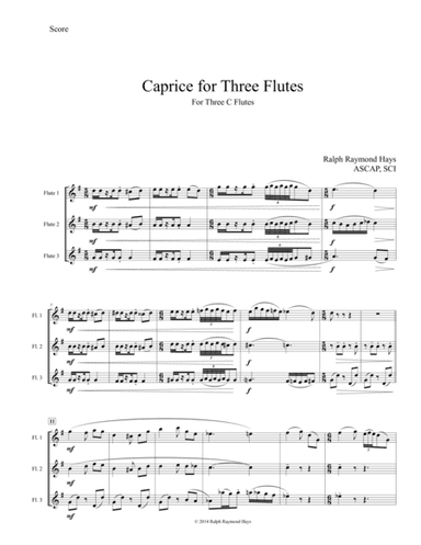 Caprice for Three Flutes