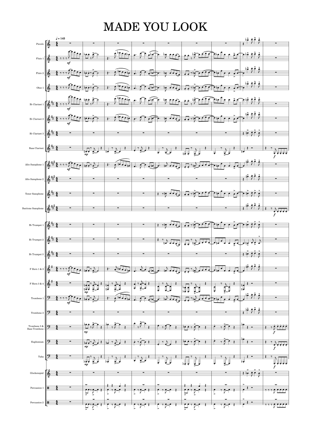 MADE YOU LOOK (arr. myaffa_.)