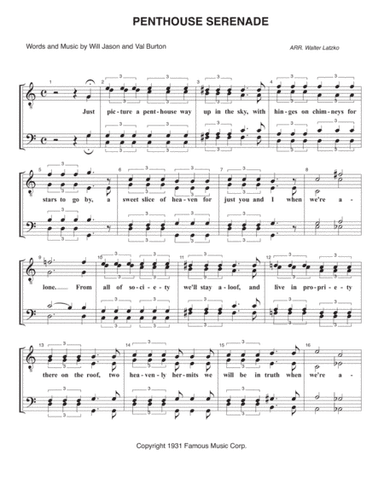 Penthouse Serenade (arr. Walter Latzko)