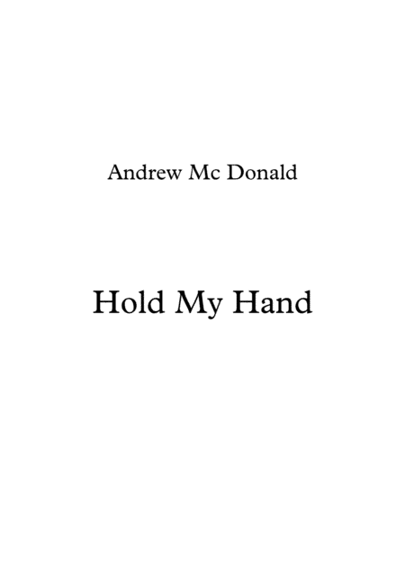 Hold My Hand