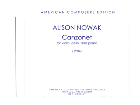 [NowakA] Canzonet
