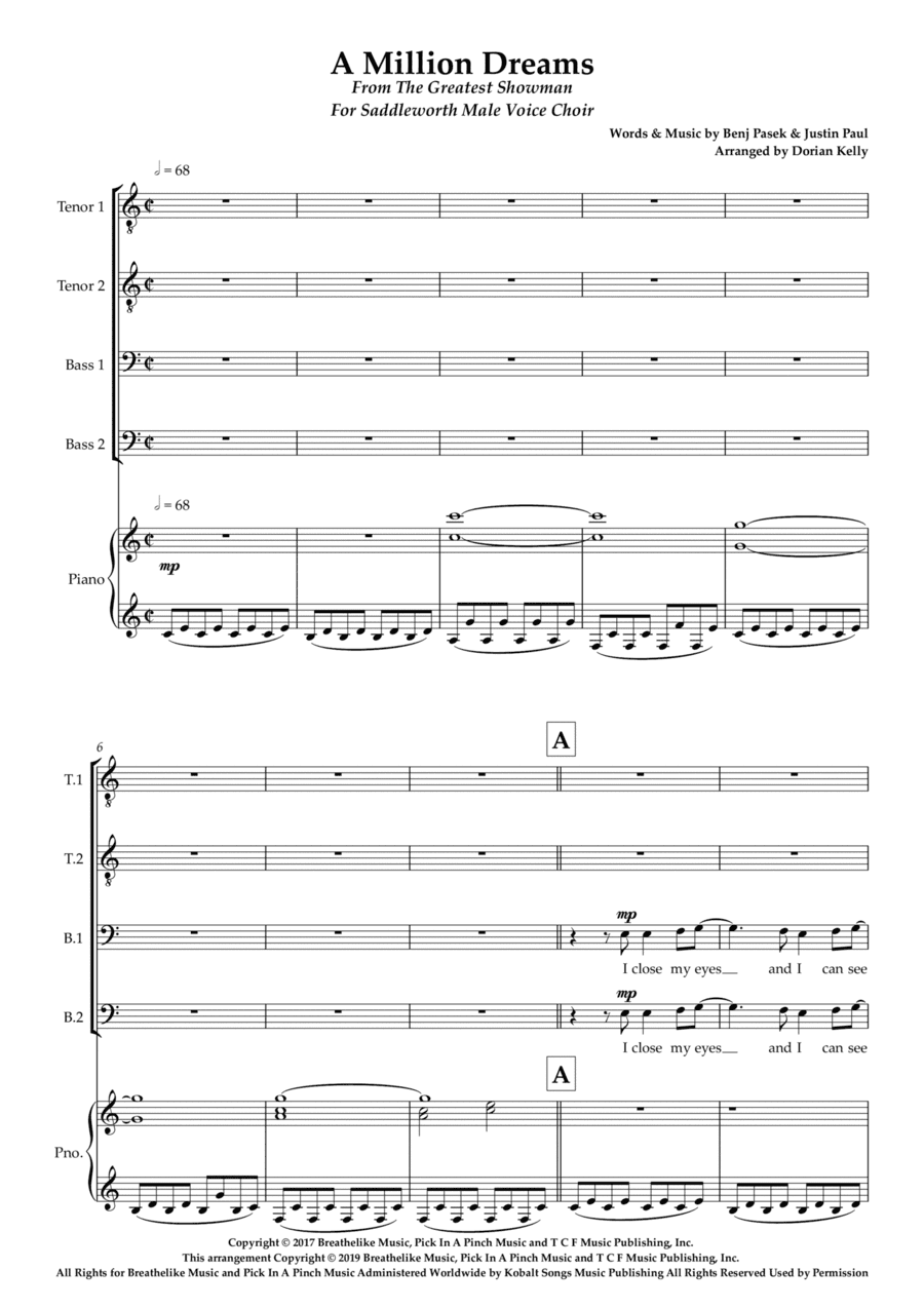 A Million Dreams (arr. Dorian Kelly)