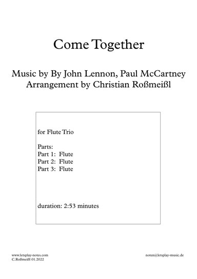 Come Together (arr. Christian Roßmeißl)