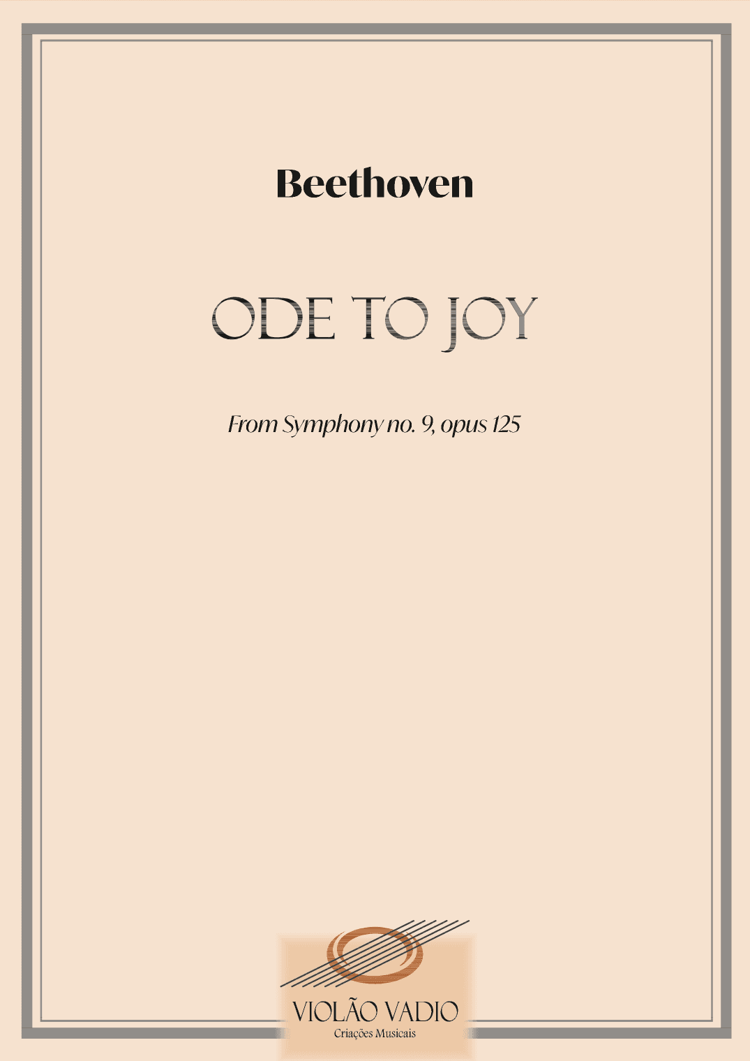 Ode To Joy (from Symphony No. 9) (String Quartet) - Score and parts (arr. André Alberto Santos)