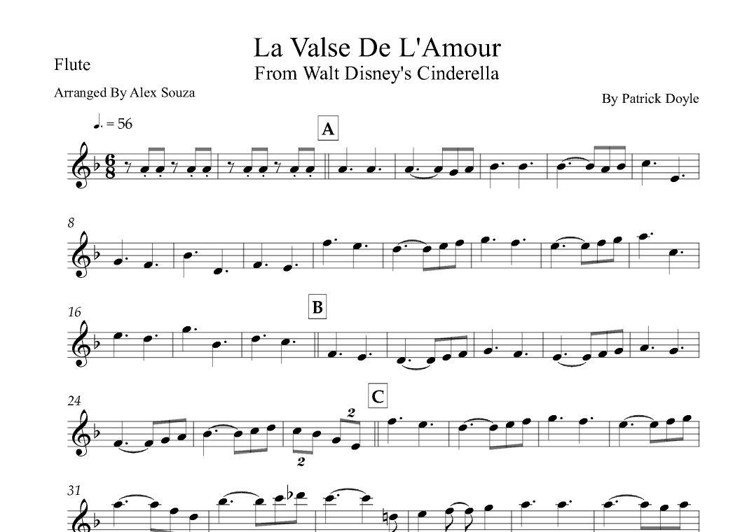 La Valse De L'amour (arr. Alex Souza)