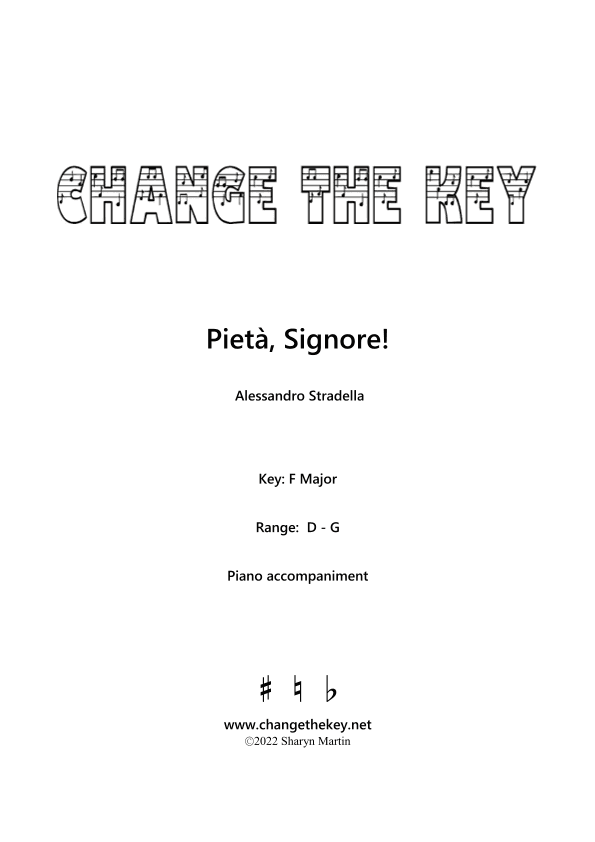 Pieta, Signore! F Major (arr. S. Martin)