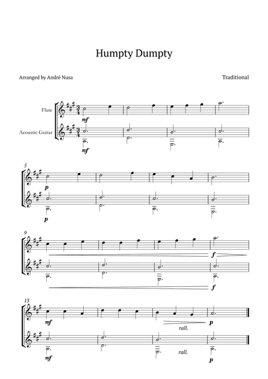 Humpty Dumpty (arr. André Nusa)
