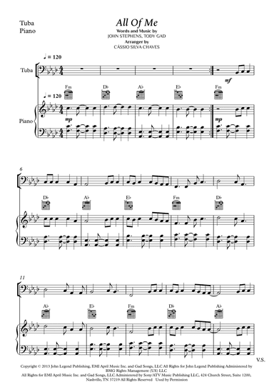 All Of Me (arr. Cássio Silva Chaves)