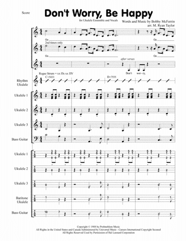 Don't Worry, Be Happy (arr. M. Ryan Taylor)