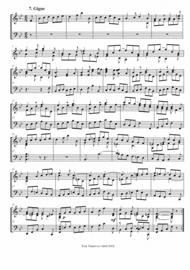 7-Gigue (Movement of suite 19 in Bb M) Toni Tudurí