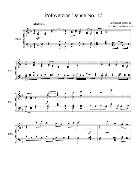 Polovetzian Dance No. 17 (arr. William Kroupa Jr.)