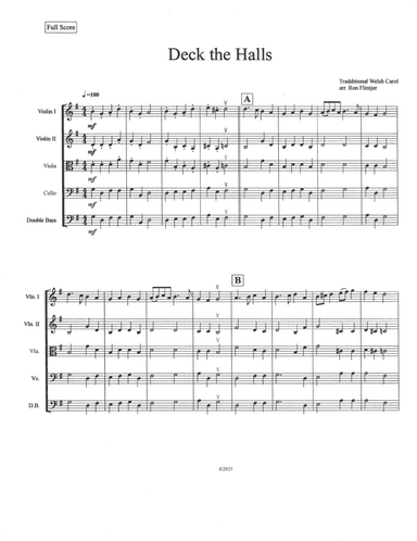 Deck the Halls (arr. Ron Flintjer)