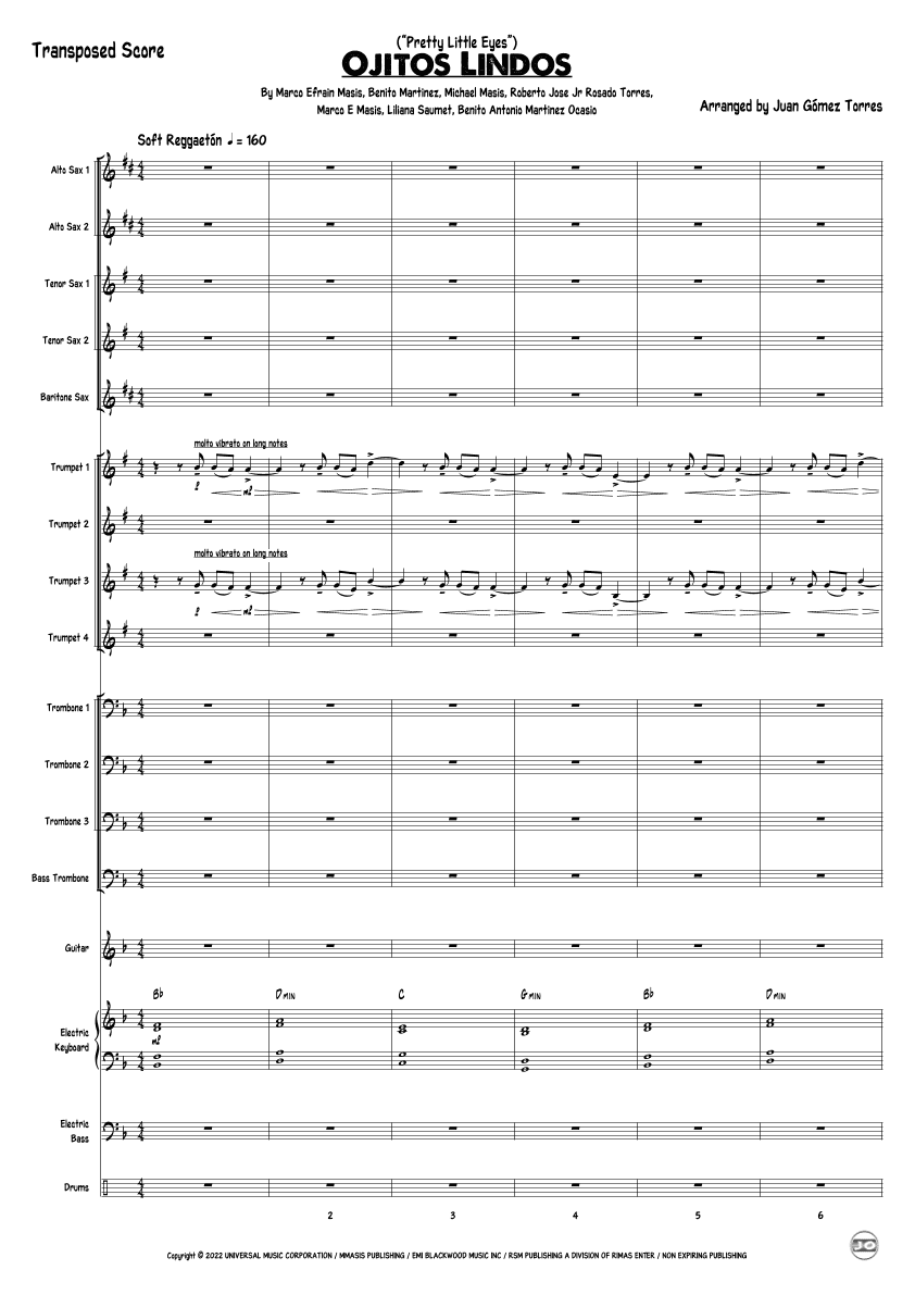 Ojitos Lindos (arr. Juan Gómez Torres)