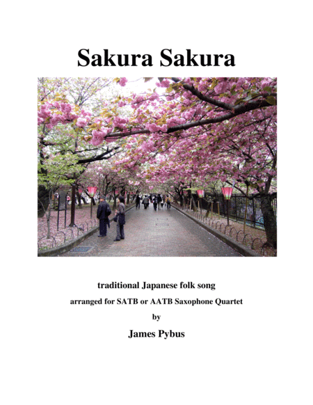 Sakura Sakura (saxophone quartet version) (arr. James Pybus)