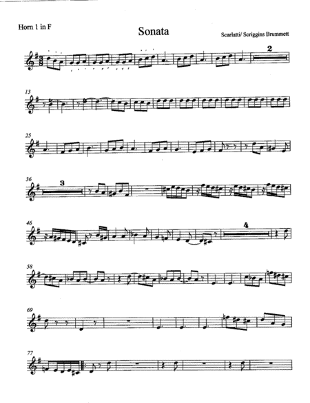 Scarlatti Sonata (arr. Jennifer Brummett)