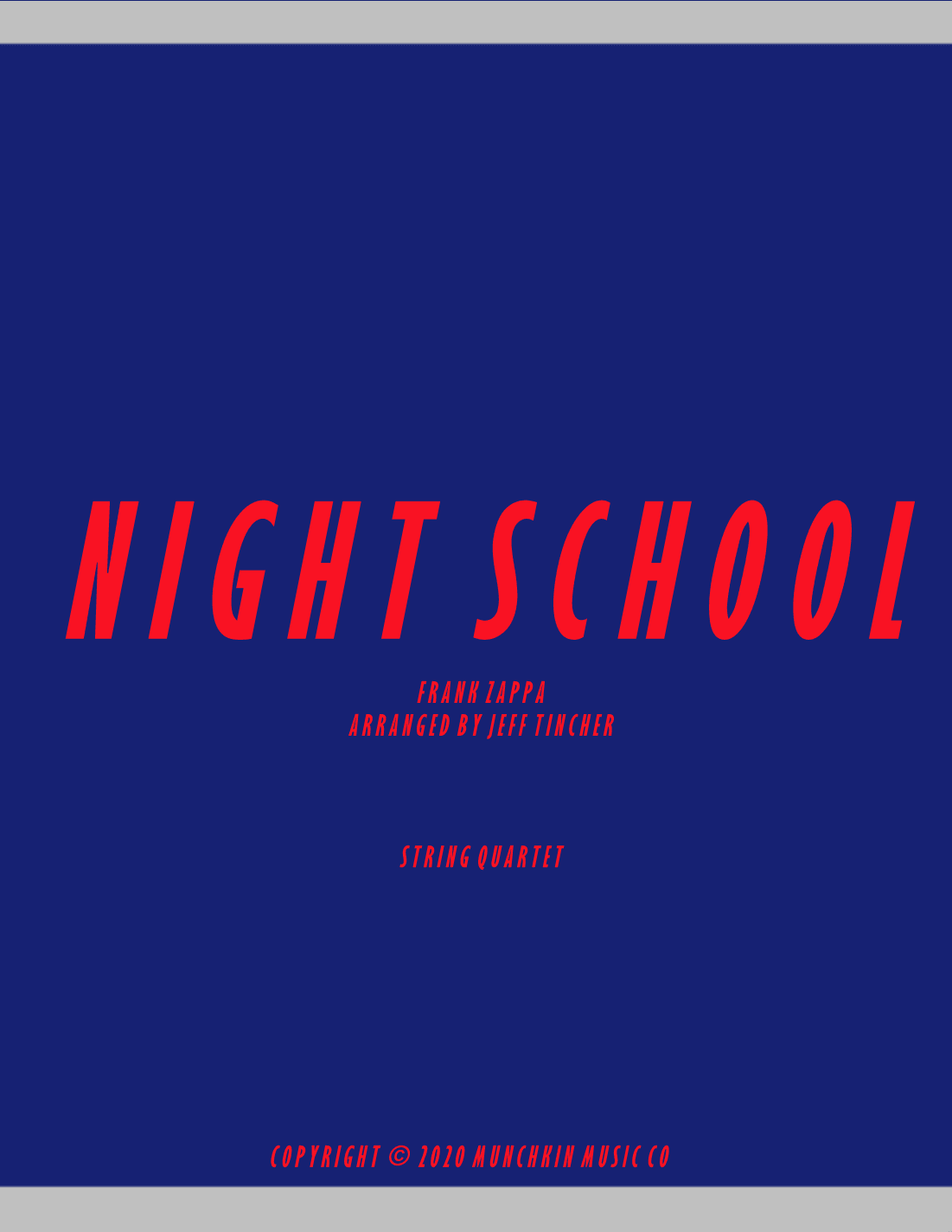 Night School (arr. Jeff Tincher)