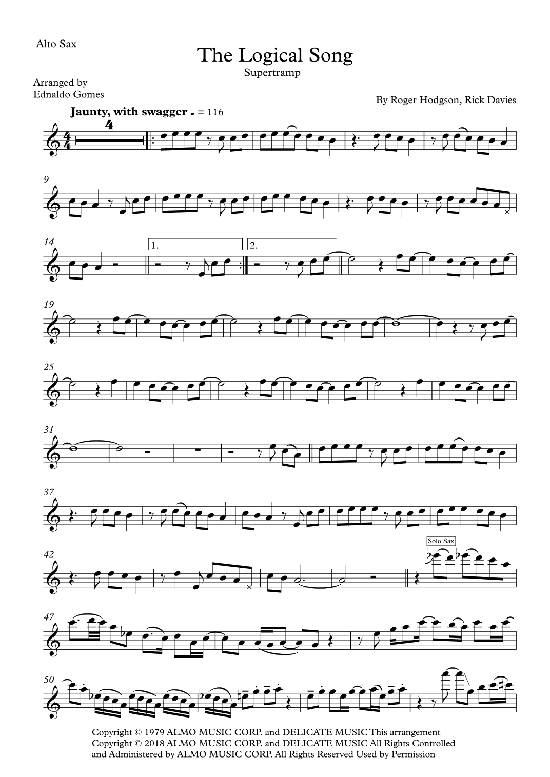 The Logical Song (arr. Ednaldo Gomes)