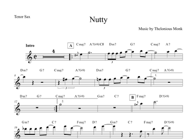 Nutty (arr. The Sheet Music Library)