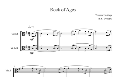 Rock of Ages (Viola Duet) (arr. B. C. Dockery)
