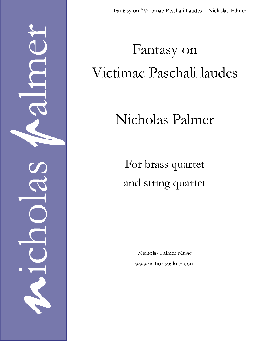 Fantasy on "Victimae Paschali Laudes" (arr. Nicholas Palmer)