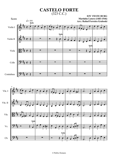 Castelo Forte - Ein' Feste Burg (arr. Rafael Ferreira Graboski)