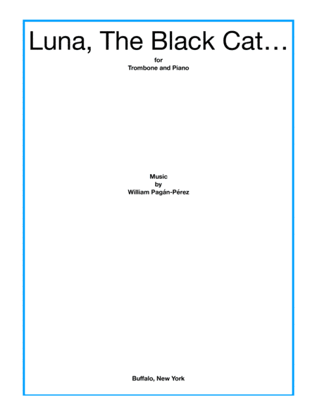 Luna, The Black Cat for Trombone and Piano
