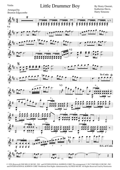 The Little Drummer Boy (arr. Brenton Edgecombe)