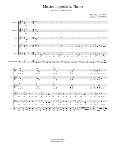Mission: Impossible Theme (arr. Matthew Villar)