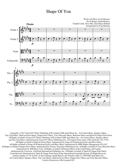 Shape Of You (arr. F. Mulcahy)
