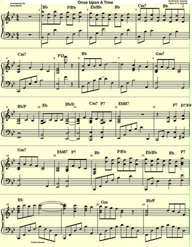 Once Upon A Time - Advanced (arr. Doug Abbott)