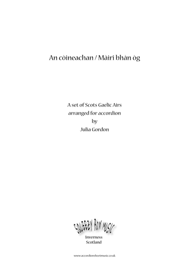 An còineachan / Màiri bhàn òg (arr. Julia Gordon)