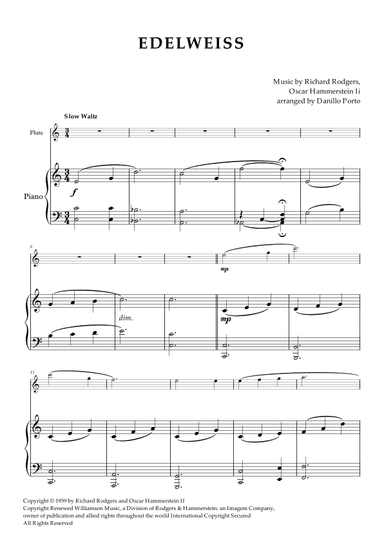 Edelweiss (arr. Danillo Porto)