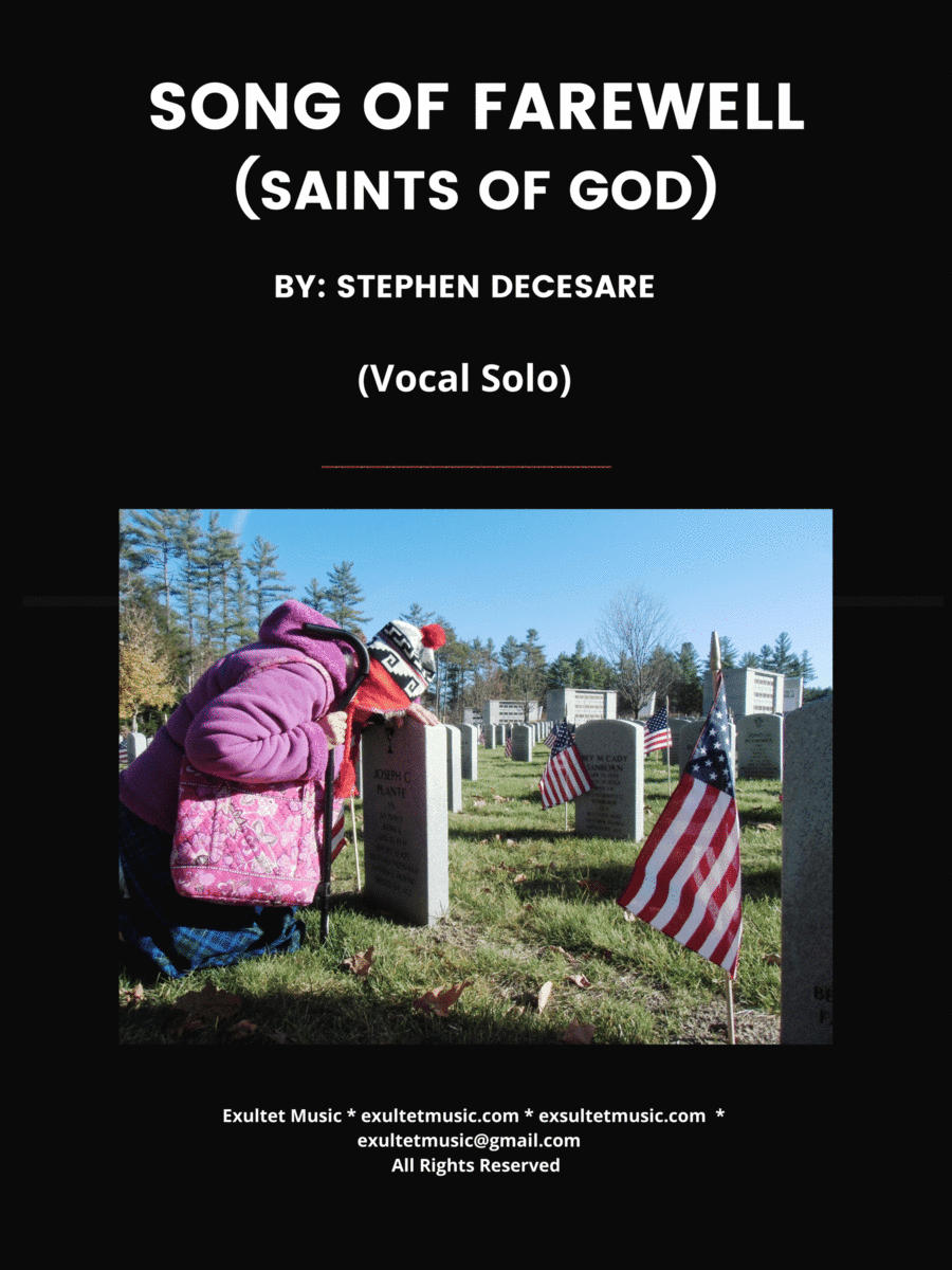 Song Of Farewell (Saints Of God) (Vocal Solo)