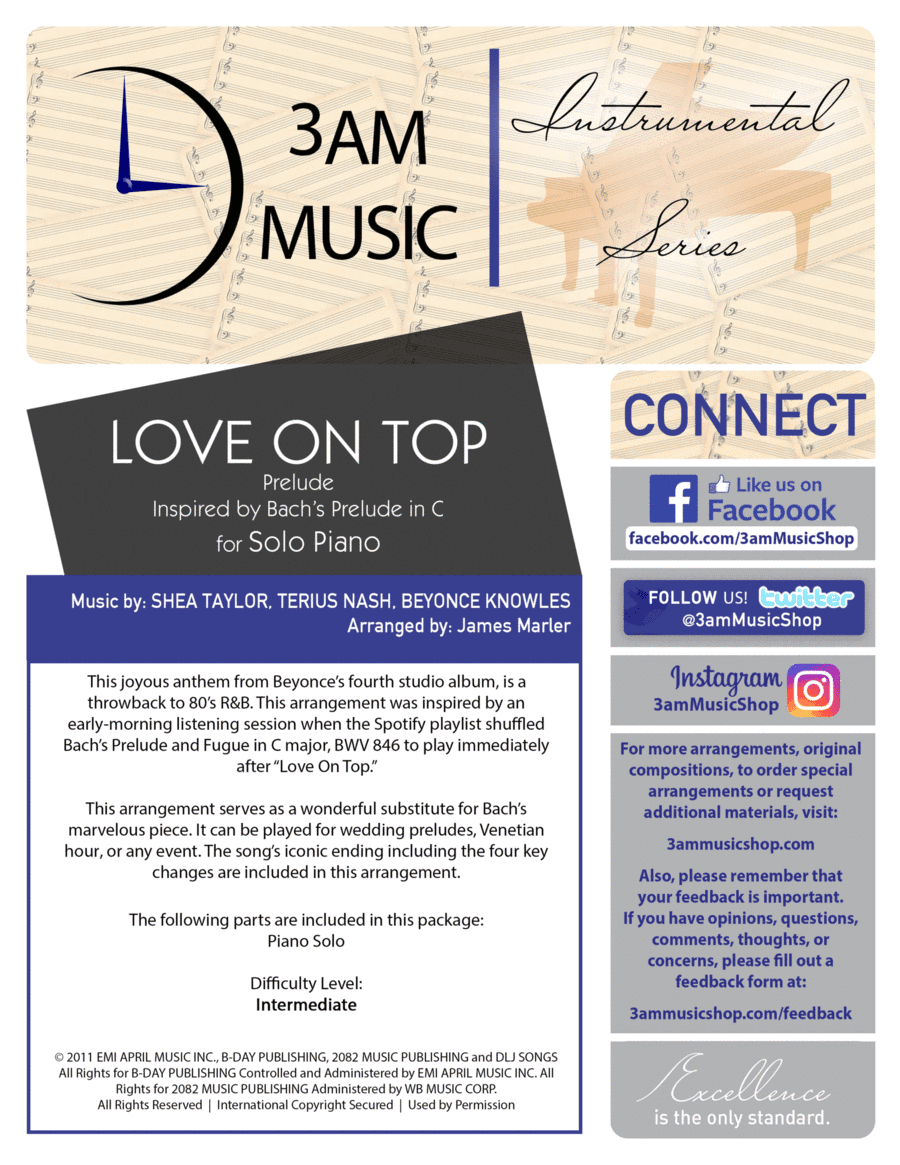 Love On Top (arr. James Marler)