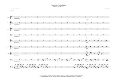 You Know I'm No Good (arr. David E. Clark)