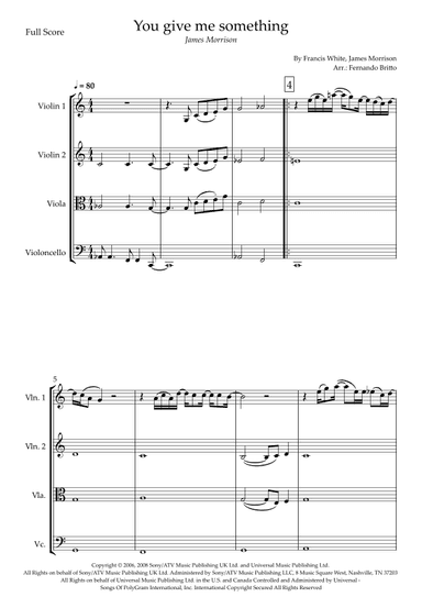 You Give Me Something (arr. Fernando Britto)