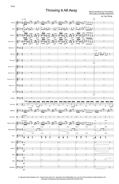 Throwing It All Away (arr. Sam Shoup)