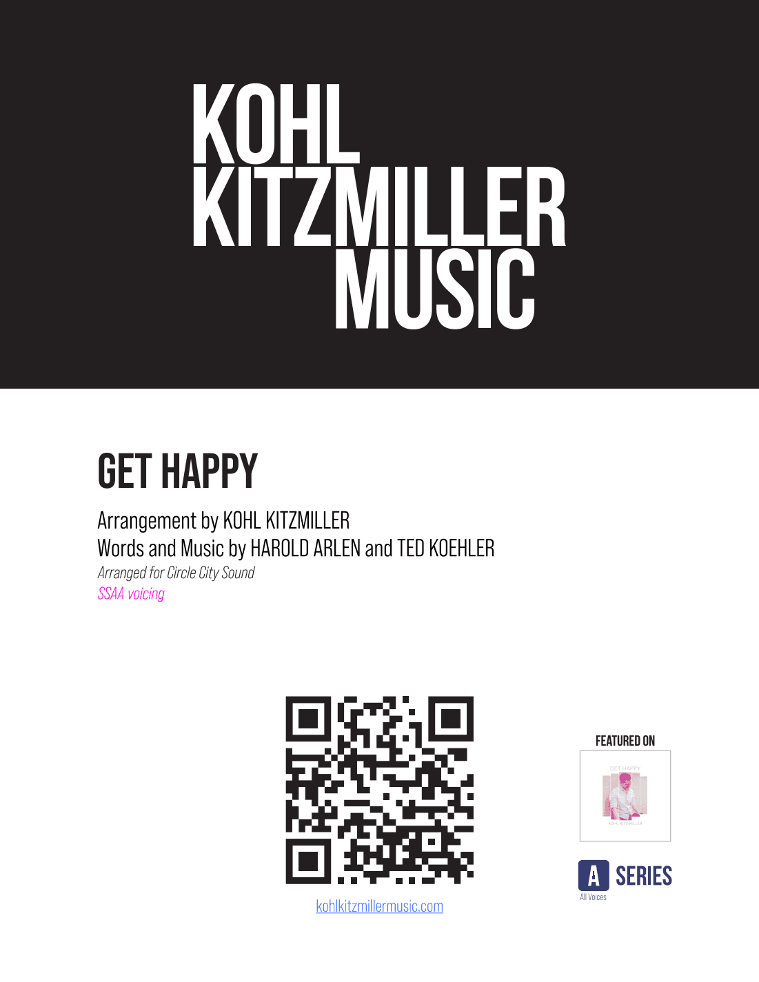 Get Happy (arr. Kohl Kitzmiller)