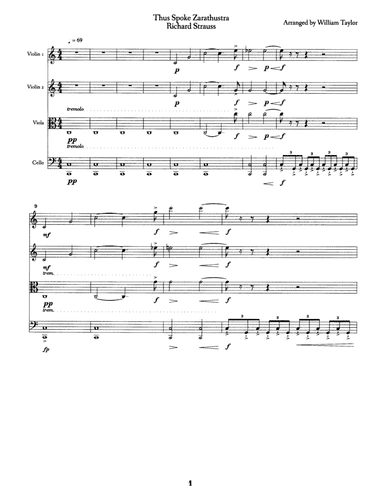 Thus Spoke Zarathustra (arr. William Taylor)
